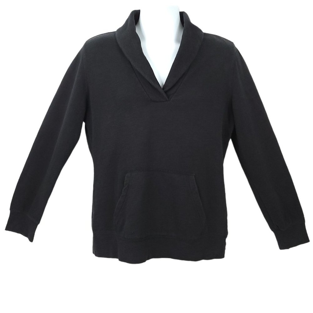 Tommy Hilfiger Shawl Collar Pullover Sweatshirt Mens Size L Kangaroo Pockets